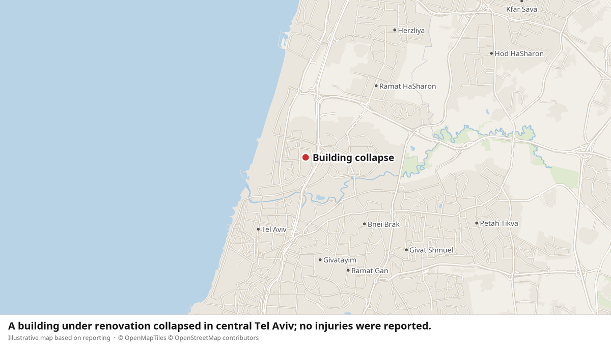 Tel Aviv Collapse: Three Rescued From Rubble